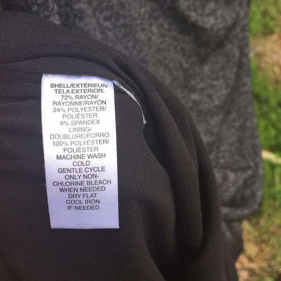 Loft gray dress with side ruching - Picture 4 of 6